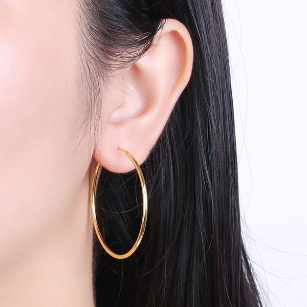 15 50mm circle 1 5mm thin hoop earrings fashion genuine 100 sterling silver 925 big huge for women large round ear jewelry gift 220718, Golden
15 50mm circle 1 5mm thin hoop earrings fashion genuine 100 sterling silver 925 big huge for women large round ear jewelry gift 220718, Golden