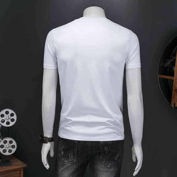 men's fashion personality trend new short-sleeved brand wholesale 2022 summer round neck short sleeve t-shirt slim fit youth casual, White;black
men's fashion personality trend new short-sleeved brand wholesale 2022 summer round neck short sleeve t-shirt slim fit youth casual, White;black