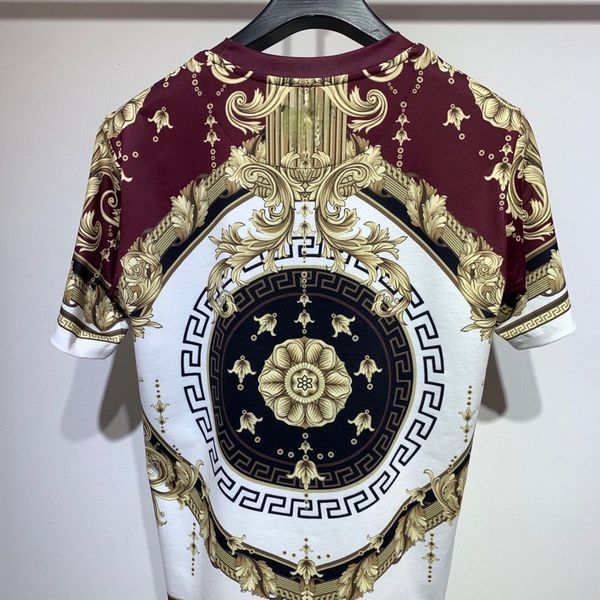designer tide brand t-shirt va22aki classic court floral baroque fan family round neck tshirt short sleeve men, White;black
designer tide brand t-shirt va22aki classic court floral baroque fan family round neck tshirt short sleeve men, White;black