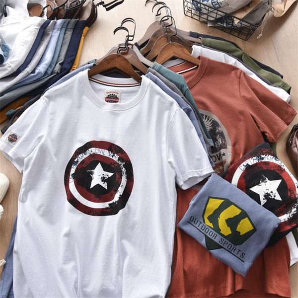 summer men s fashion short sleeve o neck printed t shirt 100 cotton washed old loose frosted fabric casual 220617, White;black
summer men s fashion short sleeve o neck printed t shirt 100 cotton washed old loose frosted fabric casual 220617, White;black