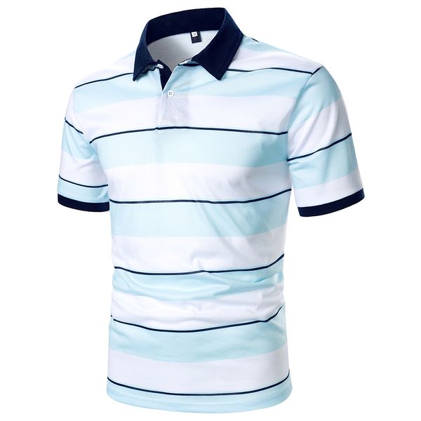 men short sleeves polo shirt three-color stripe printing trend classic streetwear casual fashion men polo shirt, White;black
men short sleeves polo shirt three-color stripe printing trend classic streetwear casual fashion men polo shirt, White;black