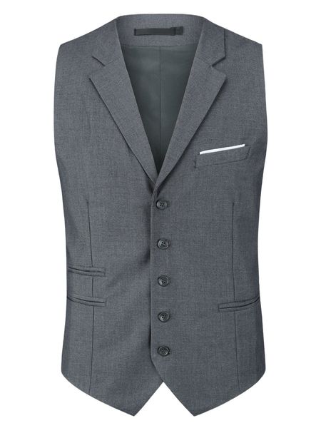 cloudstyle men 1pc buckled back single breasted waistcoat l7j8#, White;black 
cloudstyle men 1pc buckled back single breasted waistcoat l7j8#, White;black