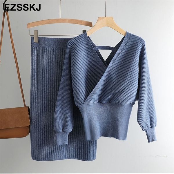 bling 2 pieces set knitted pullover sweater dress suits lurex shinning knit jumper skirt suits fashion v neck dress 201110, Black;gray
bling 2 pieces set knitted pullover sweater dress suits lurex shinning knit jumper skirt suits fashion v neck dress 201110, Black;gray