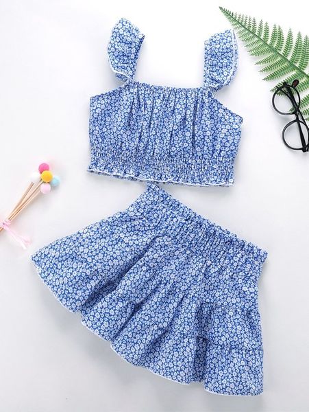 toddler girls ditsy floral shirred ruffle trim & paperbag waist skirt she, White
toddler girls ditsy floral shirred ruffle trim & paperbag waist skirt she, White