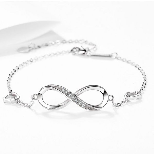 s925 sterling silver 8 word bracelet fashion jewelry letter bracelet high quality, Golden;silver 
s925 sterling silver 8 word bracelet fashion jewelry letter bracelet high quality, Golden;silver
