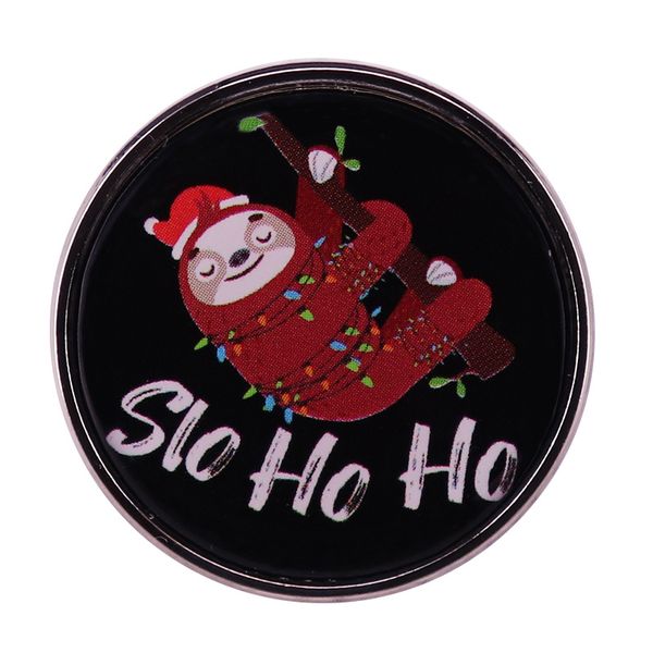 slo ho ho funny sloth santa-claus badge cute animal badge perfect christmas decoration, Blue
slo ho ho funny sloth santa-claus badge cute animal badge perfect christmas decoration, Blue