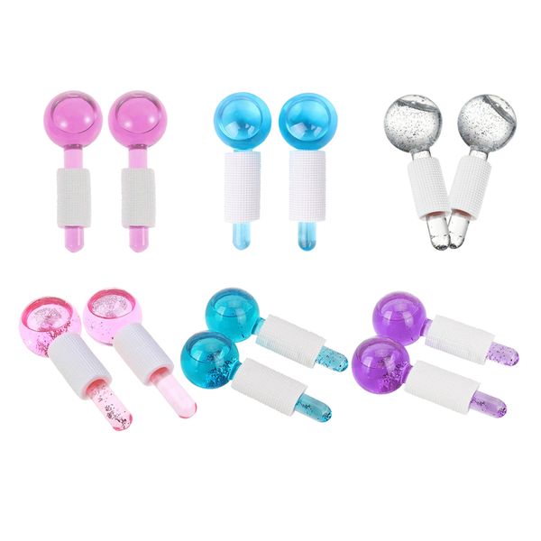 cooling ice globes 2 pieces crystal glass massage roller for face eye tools 220620
cooling ice globes 2 pieces crystal glass massage roller for face eye tools 220620