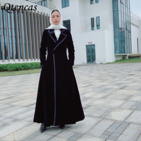 velvet trench coat abayas for women winter slim windbreaker overcoat muslim abaya dubai arabic long outerwear islam clothing, Red
velvet trench coat abayas for women winter slim windbreaker overcoat muslim abaya dubai arabic long outerwear islam clothing, Red