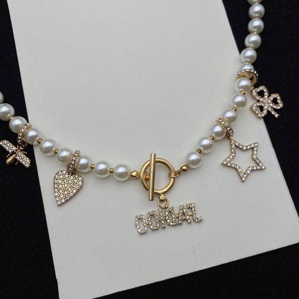 factory retail and wholesale dijia new ja letter clover star pearl necklace female d family love bee clavicle chain jewelry, Silver
factory retail and wholesale dijia new ja letter clover star pearl necklace female d family love bee clavicle chain jewelry, Silver