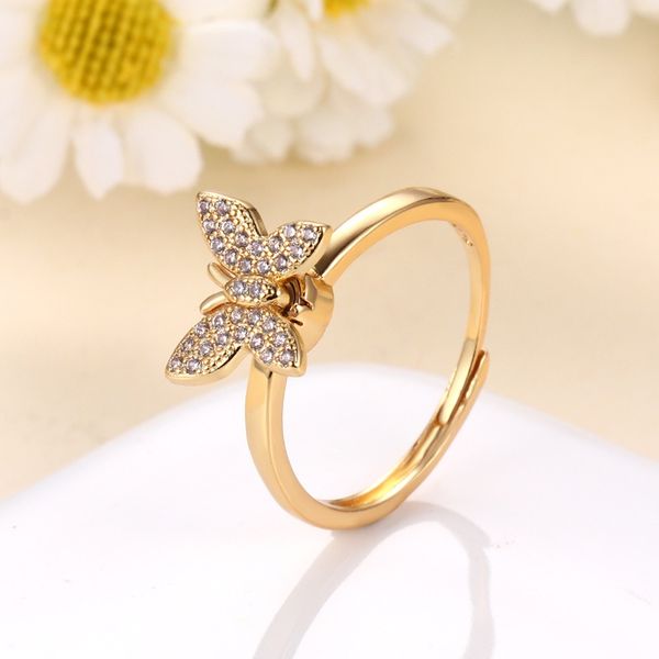 fashion charm adjustable finger wedding rings zircon butterfly pendant open rings jewelry for women, Slivery;golden
fashion charm adjustable finger wedding rings zircon butterfly pendant open rings jewelry for women, Slivery;golden