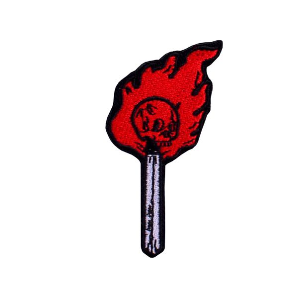 sewing notions skull torch embroidery iron on patches fashion punk style for clothing shirts jackets custom patch, Black
sewing notions skull torch embroidery iron on patches fashion punk style for clothing shirts jackets custom patch, Black