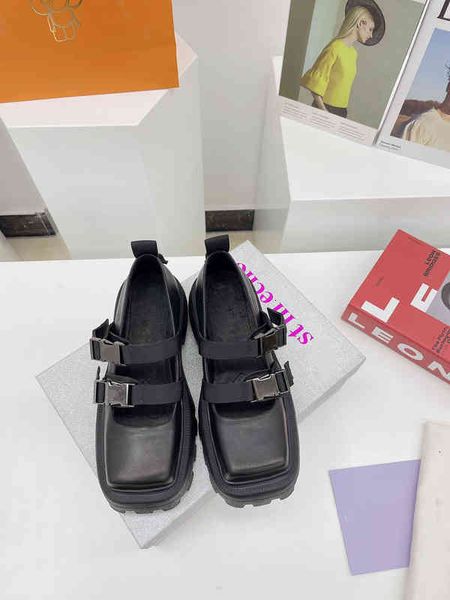 dress shoes spring mary jane square head thick soled sports buckle single shoe net red hollow raised small leather shoes, Black
dress shoes spring mary jane square head thick soled sports buckle single shoe net red hollow raised small leather shoes, Black