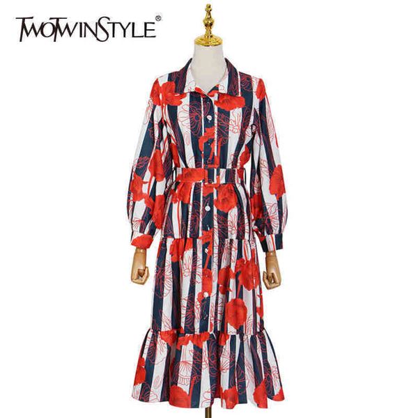 print floral striped spring dress for women lapel long sleeve high waist hit color midi dresses female fashion 210423, Black;gray
print floral striped spring dress for women lapel long sleeve high waist hit color midi dresses female fashion 210423, Black;gray