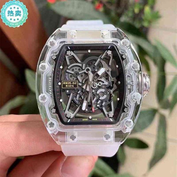 uxury watch date men's business transparent automatic mechanical richa watch fashion trend hollow out rubber millr luminous, Slivery;brown
uxury watch date men's business transparent automatic mechanical richa watch fashion trend hollow out rubber millr luminous, Slivery;brown
