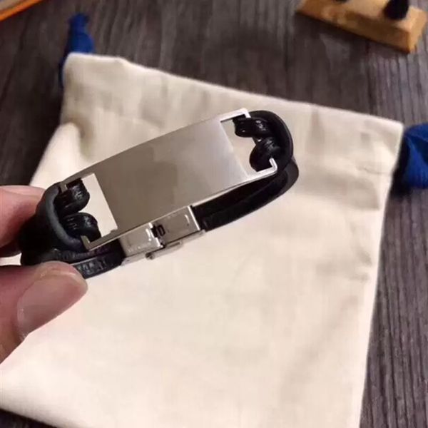 19cm leather bracelet cuff stainless steel bracelet couple personality trend jewelry supply wholesale, White
19cm leather bracelet cuff stainless steel bracelet couple personality trend jewelry supply wholesale, White