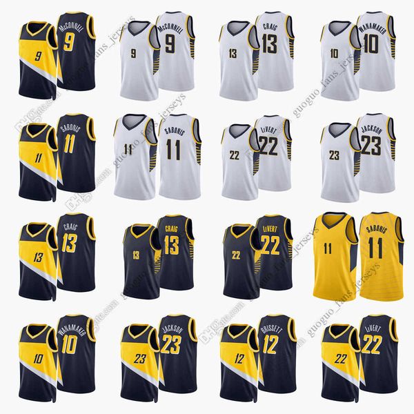 custom printed 2022 new city basketball jerseys 9 mcconnell 10 wanamaker 11 sabonis 13 craig 22 levert 23 jackson white black yellowjersey, Black;red
custom printed 2022 new city basketball jerseys 9 mcconnell 10 wanamaker 11 sabonis 13 craig 22 levert 23 jackson white black yellowjersey, Black;red