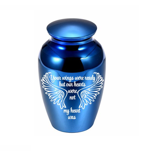 stainless steel angel wings cremation pendant urn for ashes memorial pet human jar to commemorate the beloved - your wings were ready, Silver
stainless steel angel wings cremation pendant urn for ashes memorial pet human jar to commemorate the beloved - your wings were ready, Silver