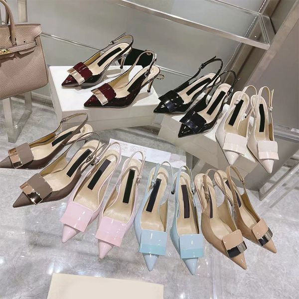woman dress shoes cow patent leather high heel sheepskin lining sandals for woman pointed toe square decoration womens shoe pumps party dati, Black
woman dress shoes cow patent leather high heel sheepskin lining sandals for woman pointed toe square decoration womens shoe pumps party dati, Black