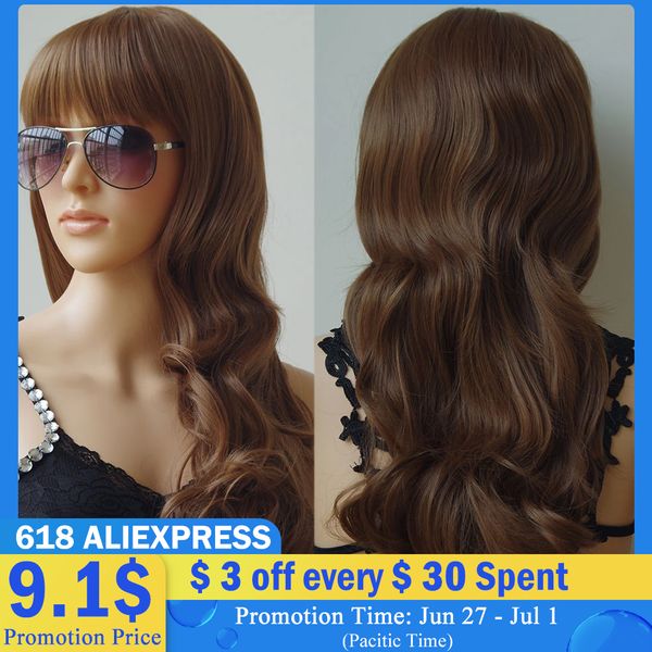 costume accessories synthetic long black brown blonde women wig daily party hair wig with bang wavy wigs natural hair for women, Silver
costume accessories synthetic long black brown blonde women wig daily party hair wig with bang wavy wigs natural hair for women, Silver