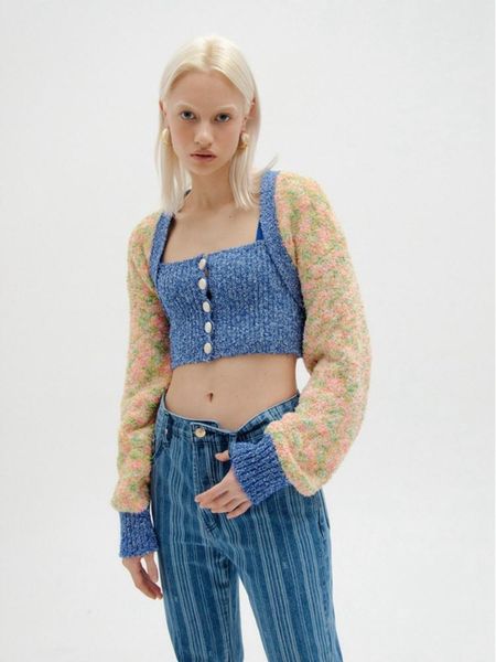 women's knits & tees patchwork color buttonless cardigan for eenk 2022 spring and autumn knitted women's long-sleeved short coatwo, White
women's knits & tees patchwork color buttonless cardigan for eenk 2022 spring and autumn knitted women's long-sleeved short coatwo, White