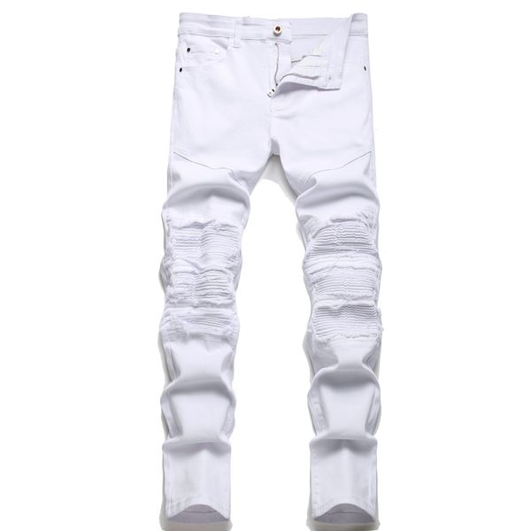 white jeans pants men slim fit fashion straight biker denim pants big size motocycle men's hip hop trousers for male 28-42, Black;brown
white jeans pants men slim fit fashion straight biker denim pants big size motocycle men's hip hop trousers for male 28-42, Black;brown