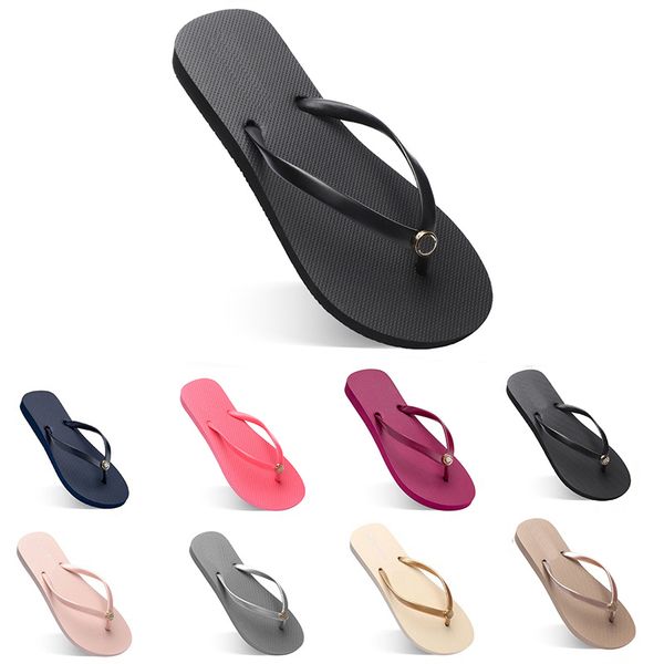 

Women Slippers Fashion Flip Flops Beach Hotel Indoor Slipper Triple Black Pink White Lemon Green Grey Navy Womens Shoes Twenty Eight