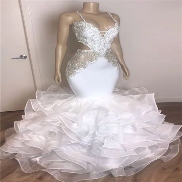 white mermaid black girls evening dress spaghetti straps beaded plus size african prom dresses with ruffles aso ebi formal party gown orange, Black;red
white mermaid black girls evening dress spaghetti straps beaded plus size african prom dresses with ruffles aso ebi formal party gown orange, Black;red