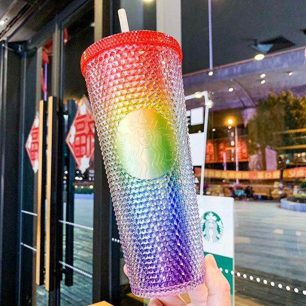 starbucks durian cup rainbow flash diamond colorful plastic straw cup large capacity tropical resistant sports drinking cup
starbucks durian cup rainbow flash diamond colorful plastic straw cup large capacity tropical resistant sports drinking cup