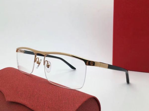 selling luxury designer optical glasses for men mens frame for women woman square half frame ultrafine legs ransparent lens vintage simple s, Black
selling luxury designer optical glasses for men mens frame for women woman square half frame ultrafine legs ransparent lens vintage simple s, Black