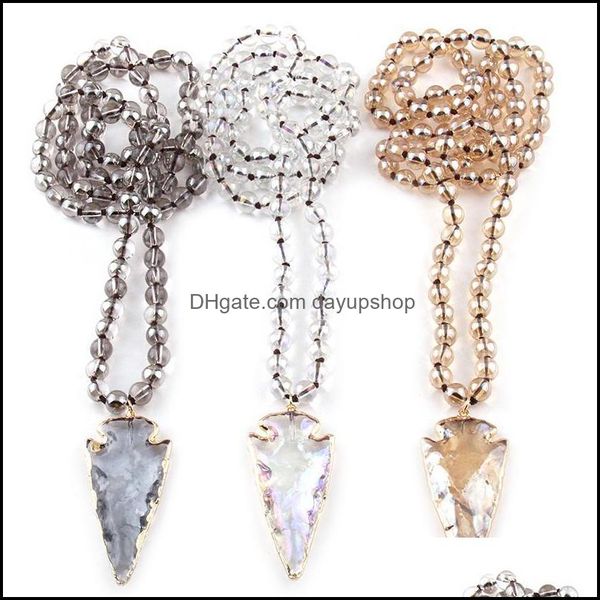 pendant necklaces pendants jewelry fashion bohemian tribal 8mm glass long knotted beads arrowhea dhwxi, Silver
pendant necklaces pendants jewelry fashion bohemian tribal 8mm glass long knotted beads arrowhea dhwxi, Silver