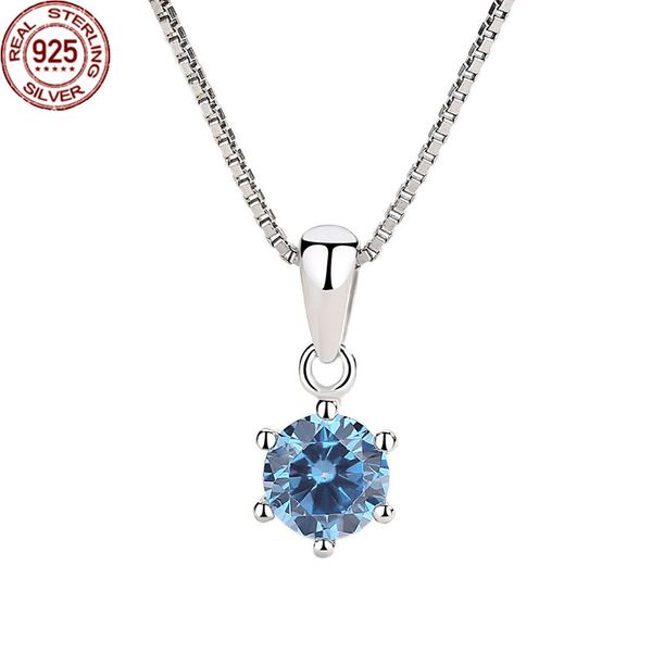 s925 sterling silver accessories women's fashion korean jewelry classic six claw single zircon necklace pendant friendship
s925 sterling silver accessories women's fashion korean jewelry classic six claw single zircon necklace pendant friendship