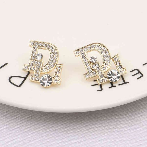 new fashion trend luxury jewelry designer wholesale d home earrings diamond inlaid net red letters simple versatile, Silver
new fashion trend luxury jewelry designer wholesale d home earrings diamond inlaid net red letters simple versatile, Silver