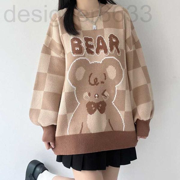 women's knits & tees designer winter bear jacquard round neck loose lovely soft girl sweater female student korean sweater jacket 6kxd, White
women's knits & tees designer winter bear jacquard round neck loose lovely soft girl sweater female student korean sweater jacket 6kxd, White