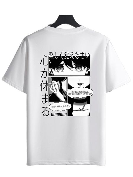 men cartoon figure & japanese letter graphic tee n5yc#, White;black
men cartoon figure & japanese letter graphic tee n5yc#, White;black
