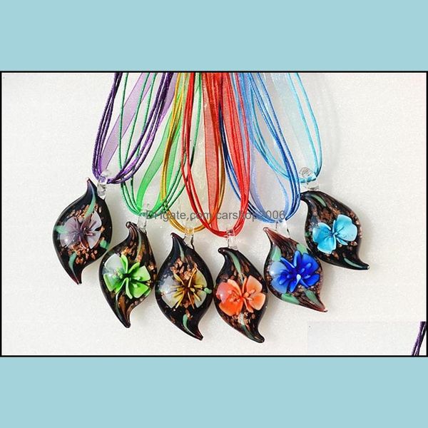 pendant necklaces pendants jewelry 6color murano lampwork glass inner flower charms for women gift jewe det, Silver
pendant necklaces pendants jewelry 6color murano lampwork glass inner flower charms for women gift jewe det, Silver