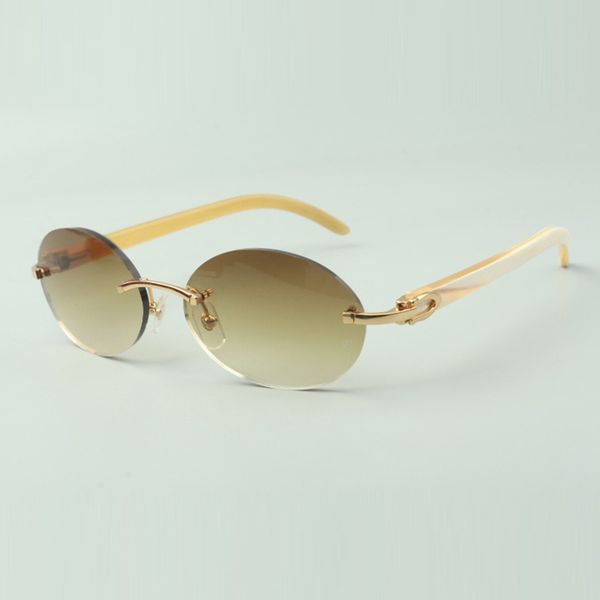 retro oval buffs sunglasses 8100903-b with natural white buffalo horn sticks and 58mm lenses, White;black
retro oval buffs sunglasses 8100903-b with natural white buffalo horn sticks and 58mm lenses, White;black