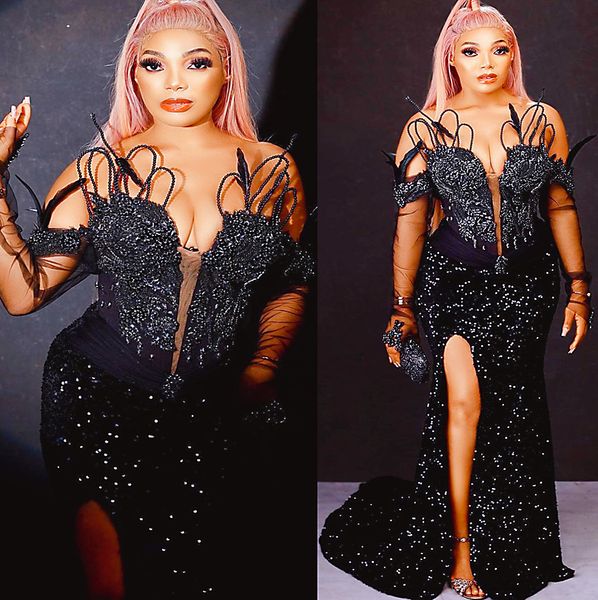 2022 plus size arabic aso ebi black mermaid sparkly prom dresses beaded crystals evening formal party second reception birthday engagement g
2022 plus size arabic aso ebi black mermaid sparkly prom dresses beaded crystals evening formal party second reception birthday engagement g