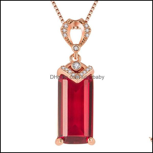 pendant necklaces fashion atmosphere big ruby trend naked stone rectangar swiss red zircon crystal clav baby dh98f, Silver
pendant necklaces fashion atmosphere big ruby trend naked stone rectangar swiss red zircon crystal clav baby dh98f, Silver