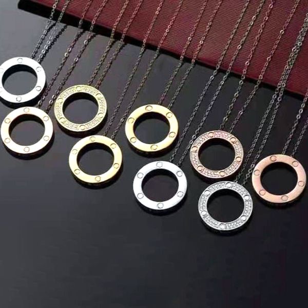 love necklace designers jewelry 3 diamond necklaces for women titanium steel gold platinum rose self circle pendant chain womans jewellery p, Silver
love necklace designers jewelry 3 diamond necklaces for women titanium steel gold platinum rose self circle pendant chain womans jewellery p, Silver