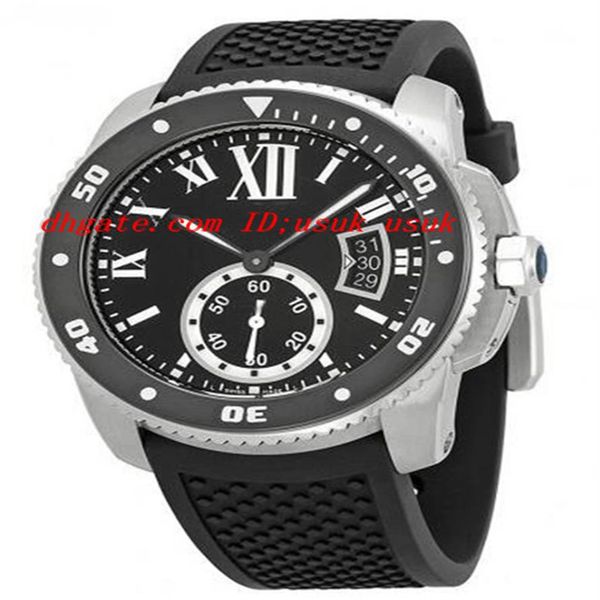 luxury wristwatch calibre de black dial rubber men's watch 42mm automatic mens watch watches2250, Slivery;brown
luxury wristwatch calibre de black dial rubber men's watch 42mm automatic mens watch watches2250, Slivery;brown