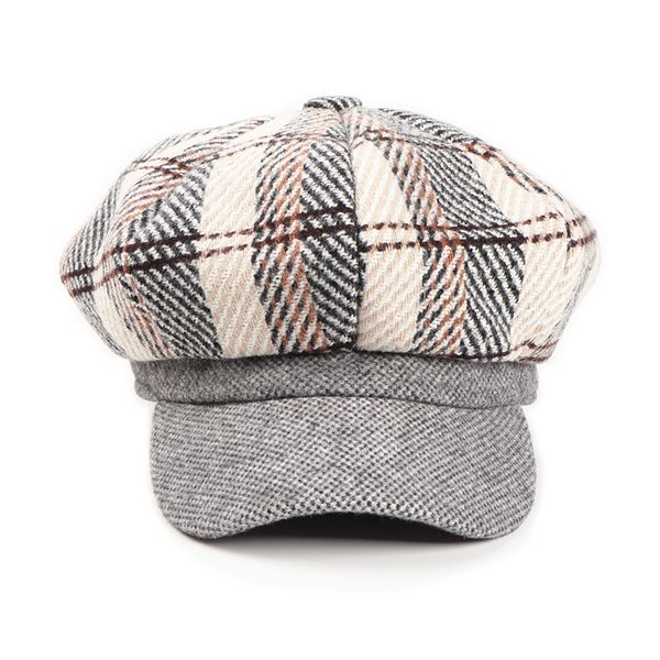 fashion designers caps octagonal cap womens autumn and winter ceiling checked beret korean style all-matching thickened warm peaked cap pain, Blue;gray
fashion designers caps octagonal cap womens autumn and winter ceiling checked beret korean style all-matching thickened warm peaked cap pain, Blue;gray
