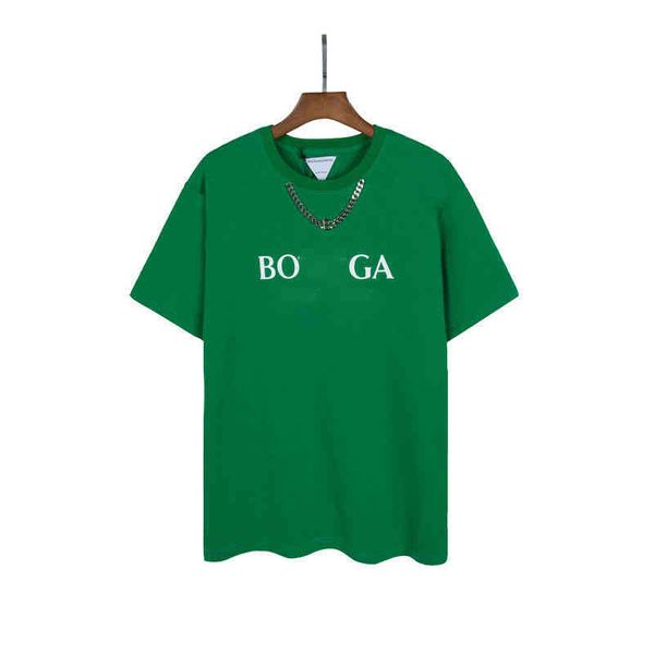 bv trendy t-shirt spring and summer 2022 new chain decorative letter printing versatile loose round neck short sleeve men's women', White;black
bv trendy t-shirt spring and summer 2022 new chain decorative letter printing versatile loose round neck short sleeve men's women', White;black
