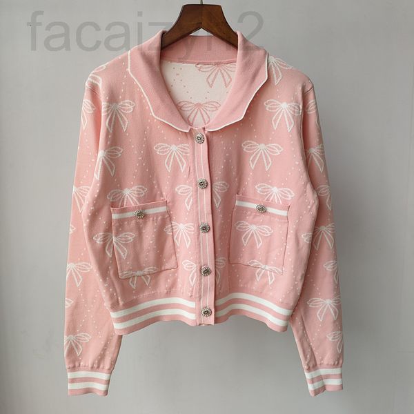 women's knits & tees designer 22 autumn new style small fragrance lapel bow jacquard slim fitting knitted cardigan women 5u6a, White
women's knits & tees designer 22 autumn new style small fragrance lapel bow jacquard slim fitting knitted cardigan women 5u6a, White