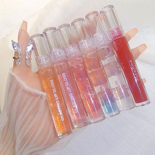 

mirror water lip gloss glaze transparent glass lip oil waterproof lasting liquid lipstick lipgloss lips cosmetics in bulk