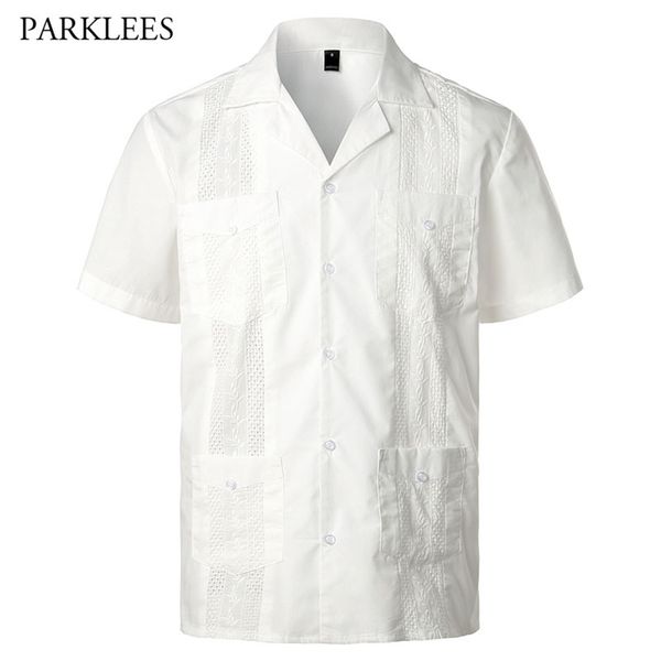 embroidery floral patchwork shirts for men casual multi-pocket mens short sleeve shirt cuban camp guayabera ethnic men clothing 210331, White;black
embroidery floral patchwork shirts for men casual multi-pocket mens short sleeve shirt cuban camp guayabera ethnic men clothing 210331, White;black