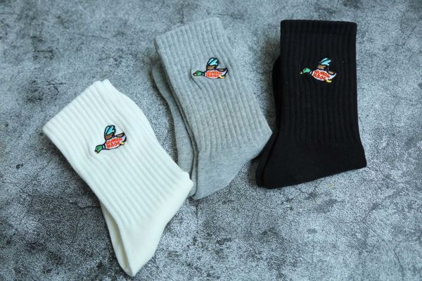 2 pairs of human21ss duck embroidery cotton towel bottom sports socks men's and women's socks, Black
2 pairs of human21ss duck embroidery cotton towel bottom sports socks men's and women's socks, Black