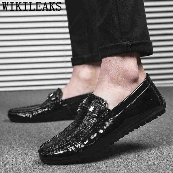 dres shoe lacquer shoe men loafer crocodile casual luxury brand zapato de hombre chausure homme 220723, Black
dres shoe lacquer shoe men loafer crocodile casual luxury brand zapato de hombre chausure homme 220723, Black
