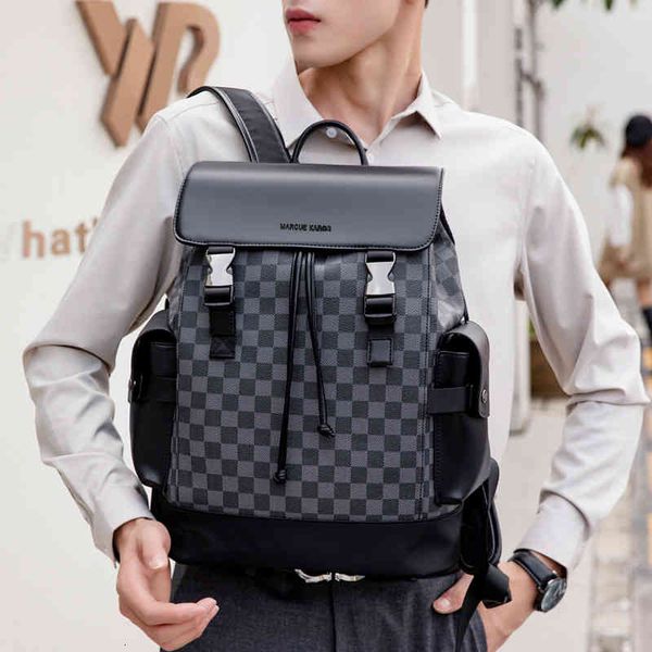 handbag brand trend plaid backpack men's high-capacity student schoolbag bag multifunctional, Black;red
handbag brand trend plaid backpack men's high-capacity student schoolbag bag multifunctional, Black;red