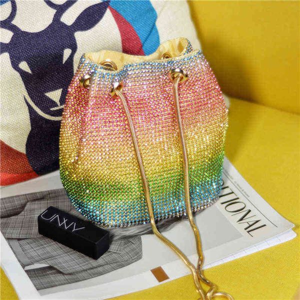 evening bag crystal bucket bag for women multicolor rhinestone rainbow beads ladies handbag new designer shoulder 20220607
evening bag crystal bucket bag for women multicolor rhinestone rainbow beads ladies handbag new designer shoulder 20220607