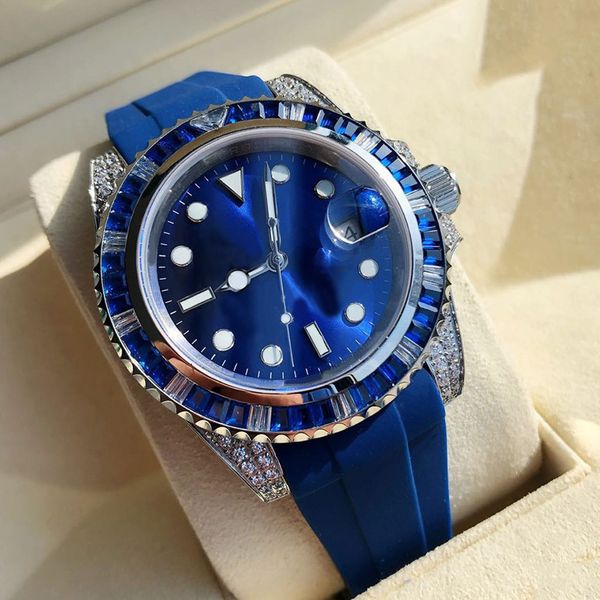 mens watch automatic mechanical watches 40mm diamond bezel stainless steel case life waterproof wristwatches men wristwatch montre de luxe, Slivery;brown
mens watch automatic mechanical watches 40mm diamond bezel stainless steel case life waterproof wristwatches men wristwatch montre de luxe, Slivery;brown